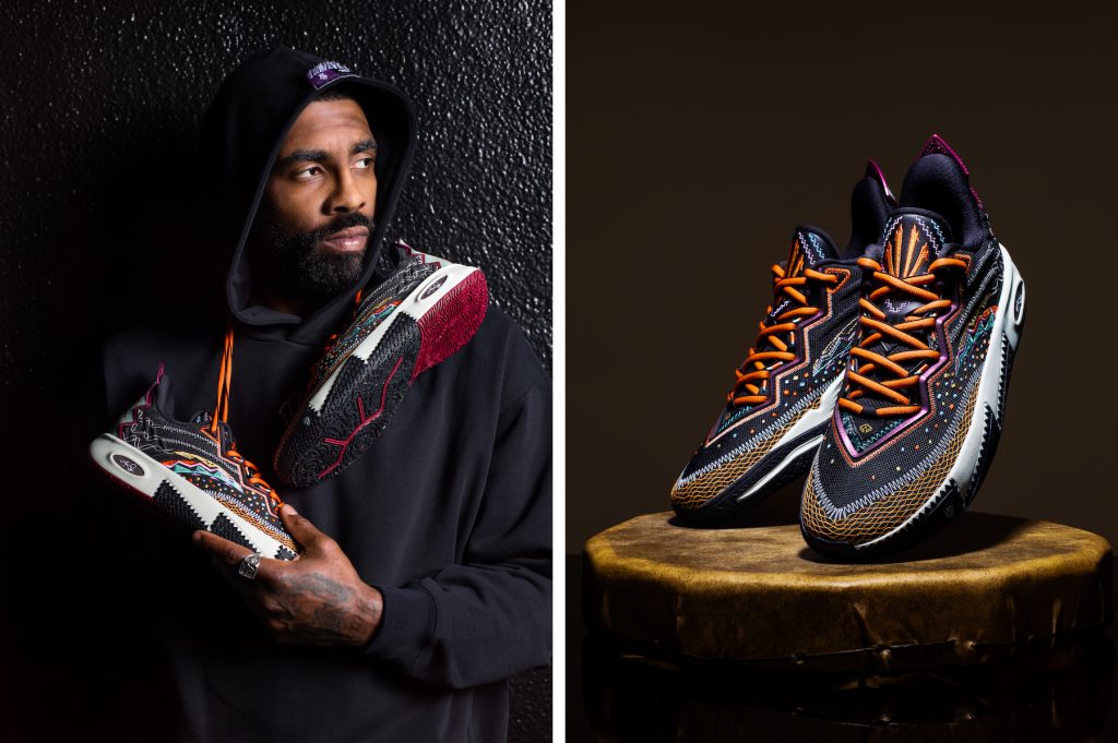 Kyrie Irving guarda le stelle per questa colorata versione delle sue scarpe firmate Anta.