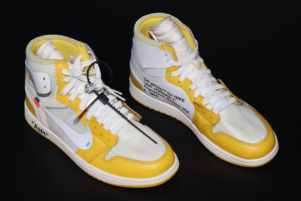 **DETTAGLIO APPROFONDITO: Off-White x Air Jordan 1 "Canary Yellow"** (This is the most literal and common translation) **ANALISI DETTAGLIATA: Off-White x Air Jordan 1 "Canary Yellow"** (This emphasizes a more analytical or reviewing tone) **SGUARDO RAVVICINATO: Off-White x Air Jordan 1 "Canary Yellow"** (This emphasizes a close-up visual inspection) **ESAME MINUZIOSO: Off-White x Air Jordan 1 "Canary Yellow"** (This emphasizes thoroughness and attention to detail)