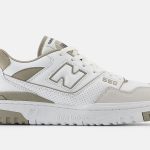 La New Balance 550 è punteggiata di leggeri tocchi di "Oliva".