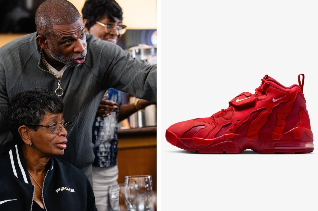 La sneaker Nike tutta rossa di Deion Sanders ha un significato più profondo di quanto sembri.